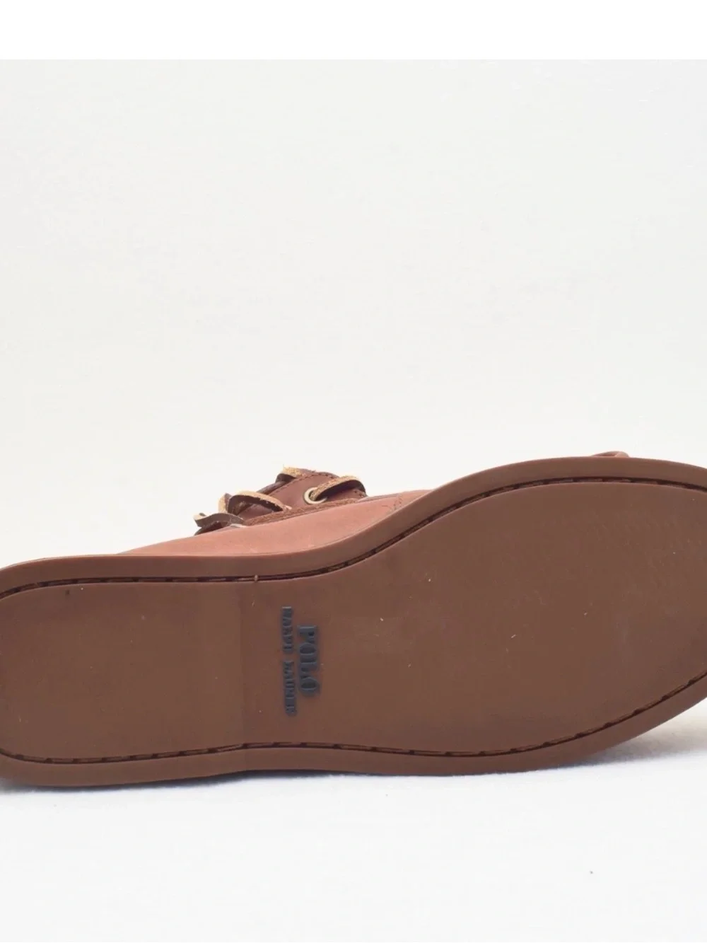New Men’s Polo Ralph Lauren Sz 10 “Bienne” Oil Tumbled brown leather Loafer Shoe